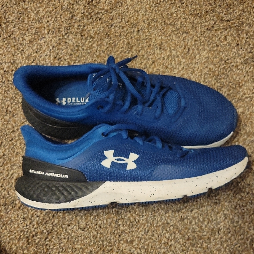 Under Armour Blue and Black Athletic Shoes for Performance